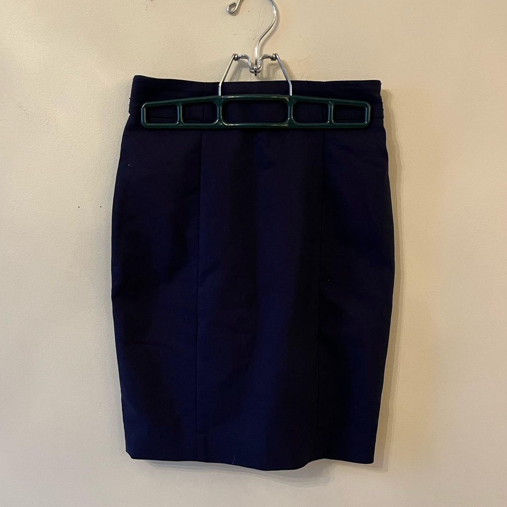 Navy Blue Pencil Skirt
